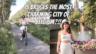 BRUGES to DAMME by bike  Belgium Travel Vlog [upl. by Hershel615]