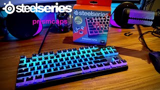 STEELSERIES PRISMCAPS  Universal Double Shot PBT Keycaps on Apex Pro TKL [upl. by Atinele]