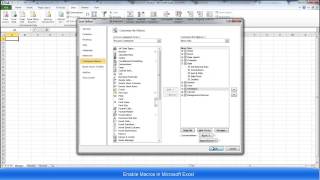Enabling Macros in Excel [upl. by Atterahs923]