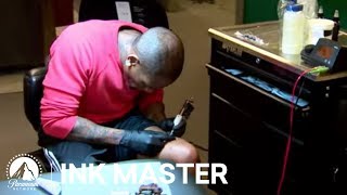 King Ruck Forced to Tattoo On Himself  Top 5 Moment from Ink Master Season 4 [upl. by Vershen]