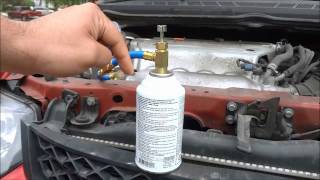 How To Refill AC Refrigerant In A Car R134a FULL Tutorial [upl. by Tracee]