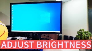 How to Adjust Dell Monitor Brightness  E2417H [upl. by Esenwahs248]