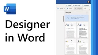 How to use Designer in Microsoft Word [upl. by Millie]