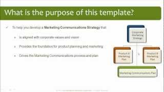 Marketing Communications Plan Template [upl. by Terrel866]