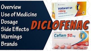 Diclofenac Sodium  Voltaren Diclozaf Caflam  Uses  Dosage and Side Effects [upl. by Gibbeon744]