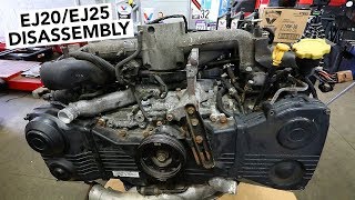 SUBARU Engine Rebuild  EJ20  EJ25 Teardown How To [upl. by Ymled]