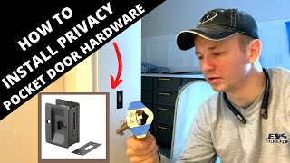 How to Install Privacy Pocket Door Hardware [upl. by Aniara]