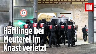 Gefängnismeuterei Polizei stürmt Knast in Thüringen  JVA Untermaßfeld [upl. by Krishna]