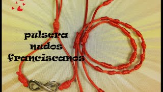 Como hacer pulseras de nudos franciscanos bracelets [upl. by Colburn847]