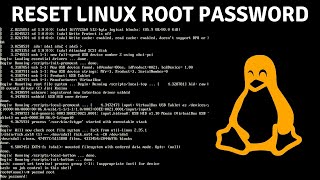 How To Reset Linux Root Password [upl. by Nivla]